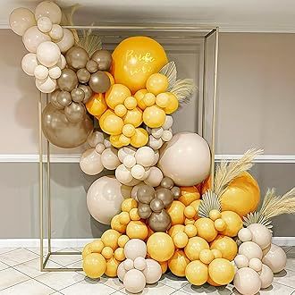 Iyovgoo: Included Yellow Nude Balloon Arch, Bee Theme Birthday Party, Bee Birthday Theme, Yellow Balloons, Theme Birthday Party, Curling Ribbon, White Balloons, Arch Kit, Party Fun