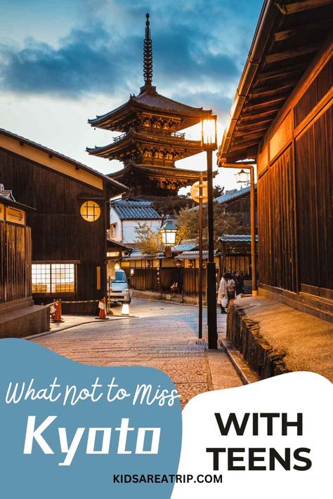 Are you traveling to Japan with kids? If you are traveling with tweens and teens, we highly recommend a stop in Kyoto. These are the best things to do in Kyoto with teenagers. - Kids Are A Trip |Kyoto things to do| Kyoto with kids| Japan with kids| where to stay Kyoto Japan With Kids, Traveling To Japan, Japan Holiday, Japan Bucket List, Visit Kyoto, Japan Spring, Japan Holidays, Japanese Stuff, Japan Itinerary