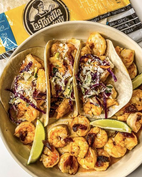 La Tortilla Factory – Honey Chipotle Shrimp Tacos! Honey Chipotle Shrimp, Chipotle Shrimp Recipes, Chipotle Shrimp Tacos, Honey Chipotle Sauce, Chipotle Tacos, Corn Tortilla Recipes, Chipotle Shrimp, Keto Shrimp, Shrimp Taco Recipes