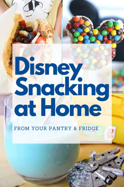 Disney foods from your pantry you can make at home Diy Disney Snacks, Totchos Recipe, Watermelon Arugula Salad, Magical Kitchen, Snacks At Home, Nutella Waffles, Disney Cocktails, Disney Foods, Arugula Salad Recipes