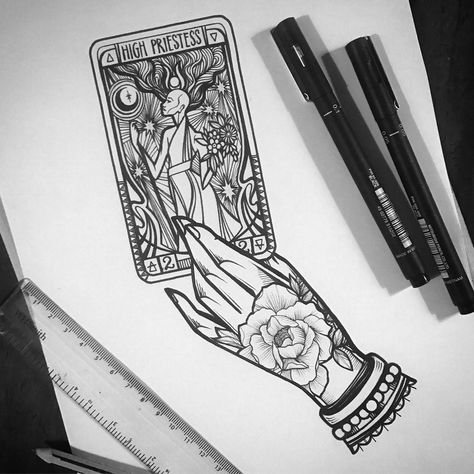 Hand and tarot card tattoo design Hand And Tarot Card Tattoo, Tarot Card Hand Tattoo, Hand Holding Tarot Card Tattoo, Tarot Card Tattoo Small, Holding Cards Tattoo, Hermit Tattoo, Tarot Card Tattoo Design, Hand Holding Tattoo, Amazing Decks