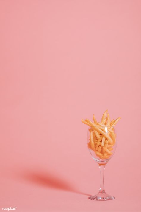 Fries Background, French Fries Aesthetic, Fries Aesthetic, Visual Moodboard, Color Therapy Healing, Food Videography, Background Pastel, Food Art Photography, Background Cute