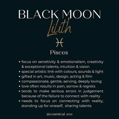 Pisces Lilith Aesthetic, Lilith In Pisces Aesthetic, Lilith Pisces, Lilith In Pisces, Lilith Astrology, Black Moon Lilith, Voodoo Hoodoo, Capricorn And Virgo, Astrology Pisces