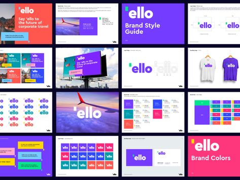 Ello Brandbook by Vadim Carazan for Carazan Brands on Dribbble Horizontal Poster Design, Brand Guidelines Book, Brand Guidelines Design, Branding Identity Inspiration, Ppt Template Design, Brand Identity Guidelines, Identity Design Inspiration, Brand Manual, Logo Presentation