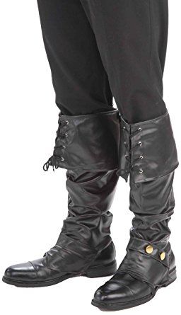 Forum Novelties Men's Deluxe Adult Pirate Boot Covers with Studs, Black, One Size Pirate Boots, Pirate Fashion, Boot Covers, Halloween Goodies, Halloween Costume Accessories, Pirate Costume, Shoe Covers, Fantasy Clothing, Fantasy Fashion