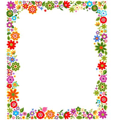 Floral border frame background vector 1187522 - by paul_june on VectorStock® Trin For Trin Tegning, Colorful Borders Design, School Frame, Colorful Borders, Page Borders Design, Border Frame, Cute Frames, Frame Background, Borders And Frames