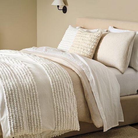 All Bedding | West Elm Neutral Duvet, Ivory Duvet, Beige Duvet, Bedroom Duvet, Textured Duvet, Textured Duvet Cover, Boho Duvet, Modern Duvet Covers, Neutral Bedding