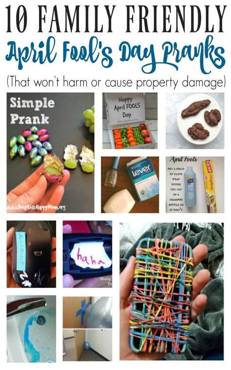 April Fools Pranks For Adults, April Fools Tricks, Fun Pranks, Funny Pranks For Kids, Best April Fools Pranks, Birthday Pranks, Funny April Fools Pranks, Pranks To Pull, Easy Pranks