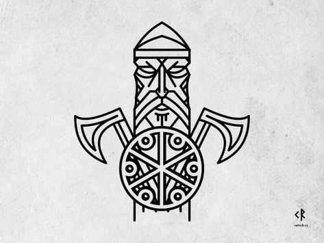 Perun by Josef Kratochvíl Perun Slavic Tattoo, Vikings Tattoo Design, Perun God, Slavic Tattoo, Symbole Viking, Military Tattoos, God Tattoos, Norse Tattoo, Nordic Tattoo