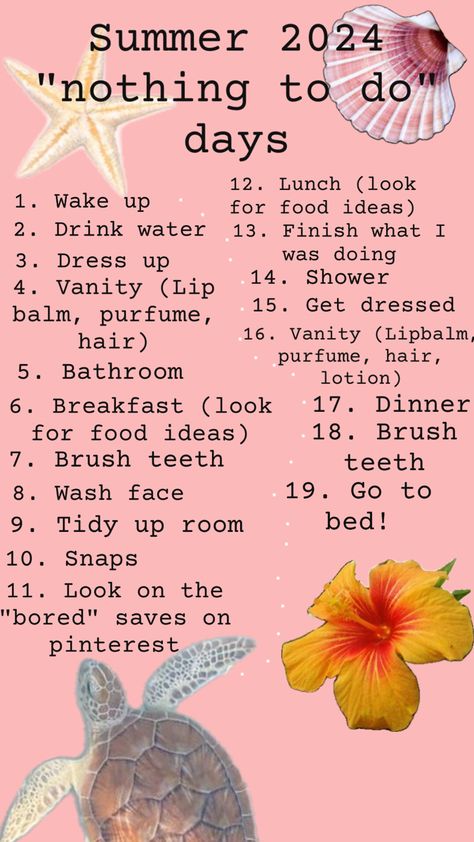 List for the summer "nothing to do days" Summer Tips, Tidy Up, Face Wash, Drinking Water, Lip Balm, Brushing Teeth, The Balm, Lotion, Lips