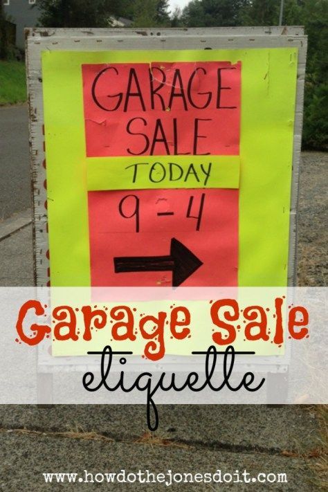 We have held successful annual garage sales for many years. It is always fun and extremely interesting! Oh the people you will meet;0) It is great to connect with people that attend but there are always those few … you know the ones … we don’t let them ruin our day! We may need to post a garage sale etiquette sign though. Multi Family Garage Sale Tips, Multi Family Garage Sale, Market Checklist, Second Income Ideas, Yard Sale Hacks, Organized Finances, Money Envelope System, Garage Sale Tips, Yard Sale Signs