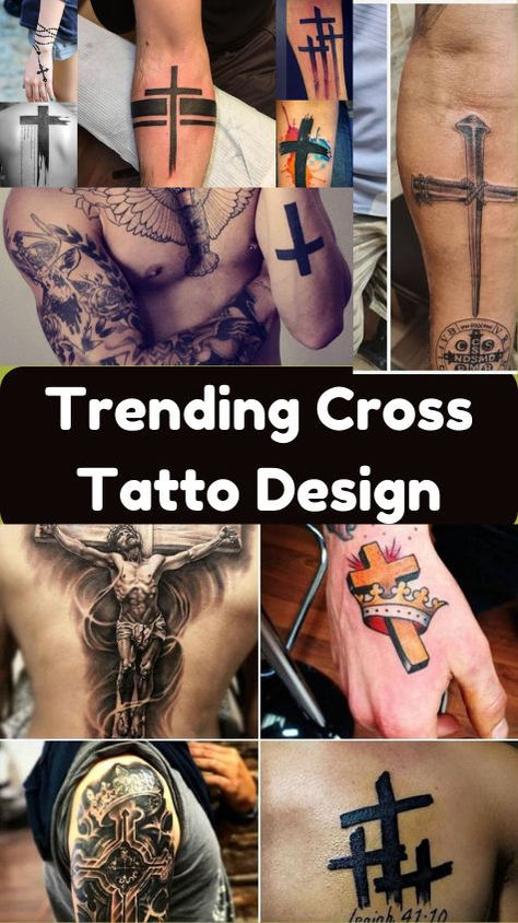 Trending Cross Tatto Design Forearm Tattoos Men, Cross Tattoos For Men, Cross Tattoo For Men, Cross Tattoos, Personal Motivation, Holy Cross, Cross Tattoo, Forearm Tattoo Men, Forearm Tattoos