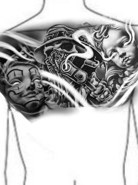 Chicano Arm Tattoo, Chicano Chest Tattoo, Chest Tattoo Sketches, Chest Tattoo Stencils, Arm Tattoos Drawing, Chicanas Tattoo, Tattoo Quotes For Men, Cool Half Sleeve Tattoos, Realistic Tattoo Sleeve