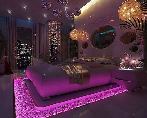 Unique Bedroom Ideas, Futuristic Bedroom, Cool Room Decor, Luxury Bedroom Design, Fireplace Remodel, Design Del Prodotto, Small Room Bedroom, Awesome Bedrooms, Bedroom Aesthetic