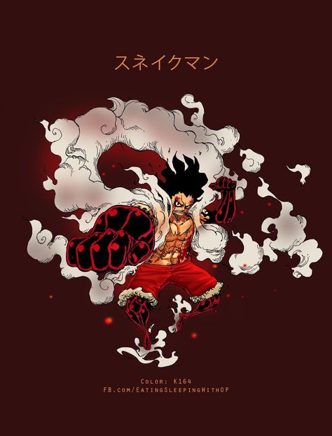 Gear 4 Snakeman Wallpaper, Luffy Gear Fourth Snakeman, Luffy 4th Gear, One Piece Gear 4, Luffy Gear Fourth, Snake Man, One Piece English, Luffy Gear 4, One Piece Tattoos