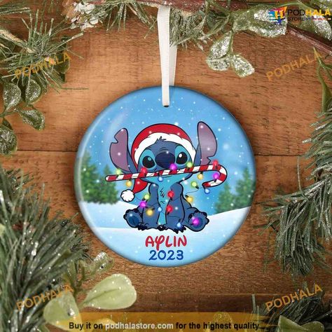 Custom Stitch Christmas Ornament, Lilo and Stitch Decorations, Disney Stitch Check more at https://podhalastore.com/product/custom-stitch-christmas-ornament-lilo-and-stitch-decorations-disney-stitch/ Lilo And Stitch Decorations, Stitch Decorations, Stitch Christmas Ornament, Lilo Et Stitch, Stitch Christmas, Disney Stitch, Noel Christmas, Stitch Disney, Lilo And Stitch