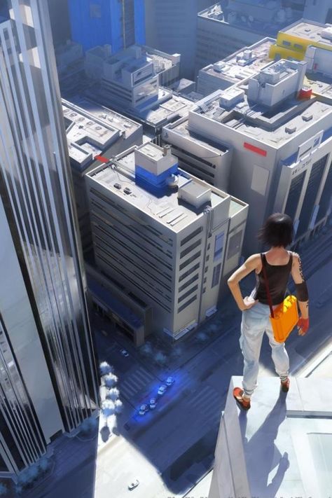 Mirrors Edge Catalyst, Mirror’s Edge, Mirror's Edge, Outer Space Wallpaper, City Of Glass, Cyberpunk City, Cool Backgrounds Wallpapers, Arte Cyberpunk, Mirrors Edge