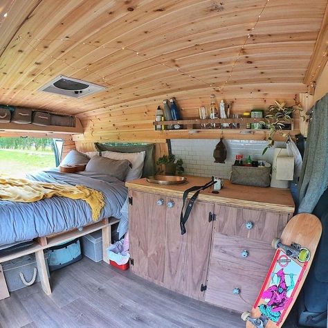 Hiace Campervan, Surf Bike, Climbing Walls, Ping Pong Tables, Van Conversion Interior, Mobile Living, Campervan Life, Mini Home, Van Life Diy