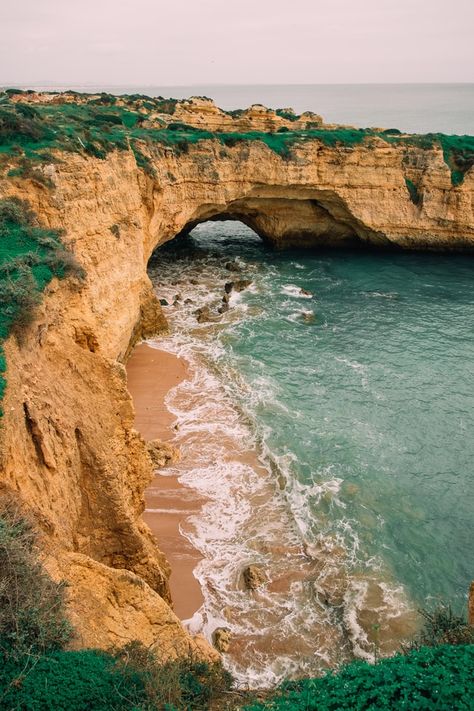 portugal seaside cliff Seaside Cliff, Traveling By Yourself, Place To Travel, Albufeira Portugal, Albufeira, Algarve Portugal, Travel Alone, Countries Of The World, Solo Travel