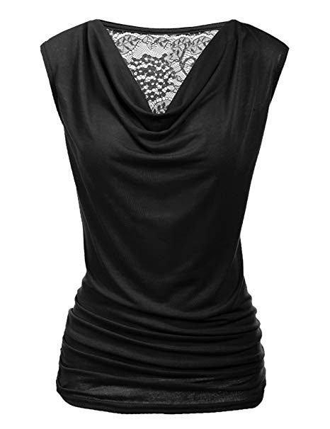 Zeagoo Womens Ruched Cowl Neck Tank Tops Sleeveless Stretch Blouse with Side Shirring at Amazon Women’s Clothing store Fashion Trend Board, Lantern Sleeve Sweater, Slim Fit Top, Sleeveless Long Dress, Elegant Blouses, Cowl Neck Top, Sweater Dress Women, Sleeveless Tops, Long Sleeve Bodycon