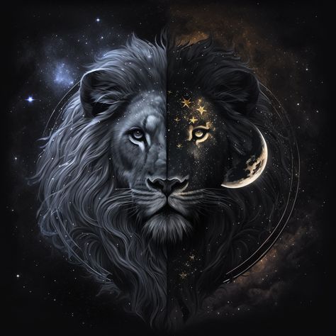 Zodiac Leo Art, Digital Art Programs, Yin Yang Art, Lion Artwork, Lion Photography, Majestic Lion, Spirit Animal Art, Lion Wallpaper, Lion Pictures