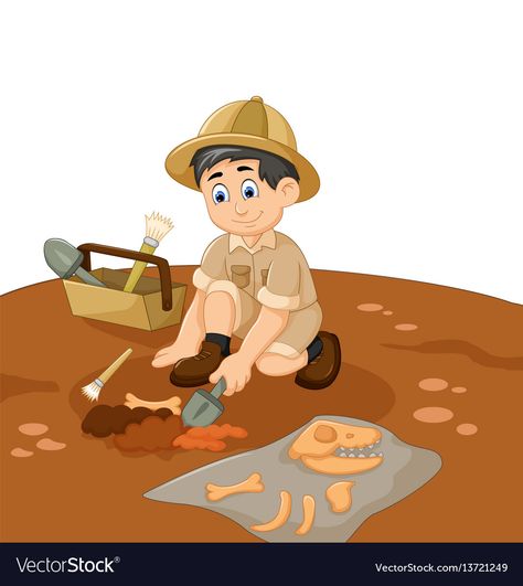 Zanimanja Ljudi, Archaeology For Kids, Science Clipart, Teaching Preschool, Drawing Easy, Cartoon Clip, Cartoon Images, Earth Science, Professions