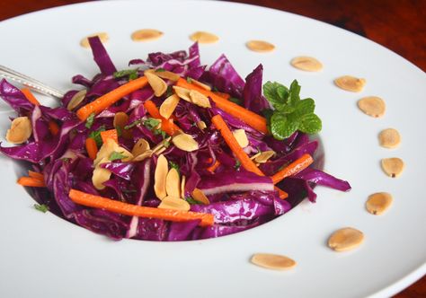 Cabbage carrot slaw Caribbean Cabbage, Red Cabbage Slaw Recipes, Cabbage Slaw Recipes, Feasting At Home, Mango Slaw, Carrot Slaw, Red Cabbage Slaw, Vegan Coleslaw, Auto Immune