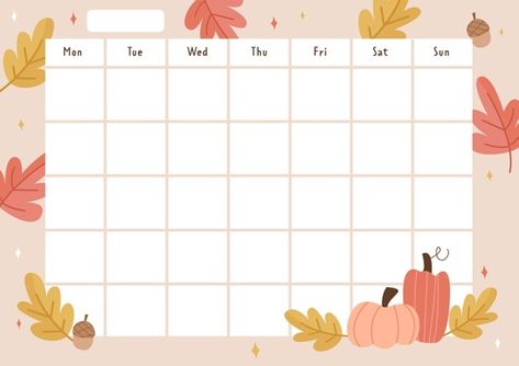 Timetable Design, Months Planner, Full Year Calendar, Calendar Themes, Calendar For Kids, Printable School, School Timetable, Weekly Planner Free, Print Planner