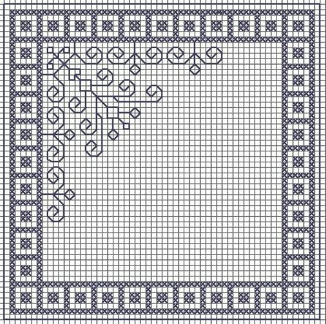 Gallery.ru / Photo #144 - Biscornu - elkravts Blackwork Borders, Corner Embellishment, Bluework Embroidery, Cross Stitch Borders Corner, Blackwork Embroidery Designs, Biscornu Cross Stitch, Blackwork Embroidery Patterns, Red Cross Stitch, Blackwork Cross Stitch