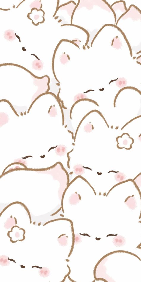 Cute Wallpapers Bunny, Strawberry Cat Wallpaper, Cute Wallpapers Cat, Axolotl Wallpaper Iphone, Bunny Wallpaper Desktop, I Pad Wallpapers Aesthetic, Cute Backgrounds For Laptop, Cuties Wallpaper, Pink Wallpaper Kawaii