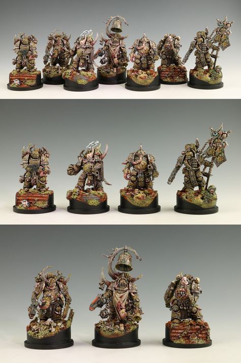 Deathguard Deathguard 40k, Warhammer Nurgle, Golden Demon, Chaos Legion, Types Of Texture, 40k Chaos, Dark Eldar, Warhammer Paint, Warhammer Models