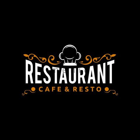 Restaurant logo design with engraving and chef hat Restraunt Logo, Food Truck Design, Restaurant Logo, Restaurant Logo Design, Chef Hat, Logo Restaurant, Chefs Hat, Truck Design, Food Truck