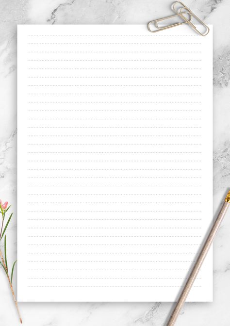 Printable Dotted Lined Paper Template with 6.35 mm line height. Choose page size and download for free. Line height: 6.35 mm Dot weight: 0.3 mm Line color: gray Printable Dot Grid Paper, Grid Paper Template, Notebook Paper Printable, Lined Paper Template, Notebook Paper Template, Free Paper Printables, Dot Grid Paper, Writing Paper Template, Printable Lined Paper