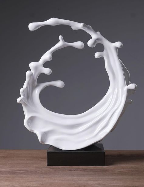 Amazon.com: NENBOLEC Modern Sculpture Decor Abstract Sea Wave Figurine Statue Gifts Table Centerpiece Home Decoration Polyresin Arts Crafts White 16.5inch : Home & Kitchen Wave Sculpture, Abstract Statue, Modern Statue, Land Design, Centerpiece Home, Sea Sculpture, Gifts Table, Sculpture Decor, Sea Wave