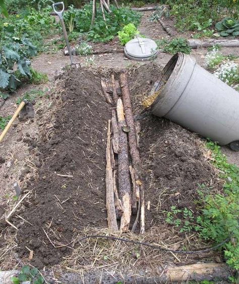 Huglekulture Permaculture, Hugel Beds, Holistic Garden, Hugelkultur Garden, Bed Construction, Food Forests, Garden Construction, Vertical Pallet Garden, Edible Gardening