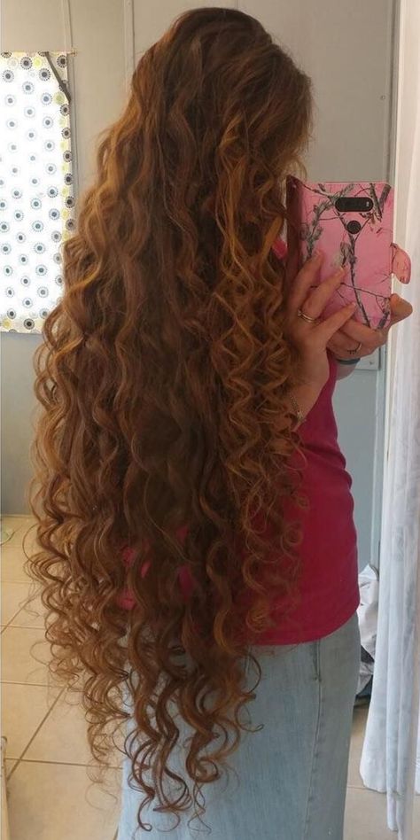 Long Red Curly Hair, Long Curly Red Hair, Extremely Long Hair, Rapunzel Hair, Really Long Hair, Beautiful Curly Hair, Long Red Hair, Super Long Hair, Hair Dye Colors