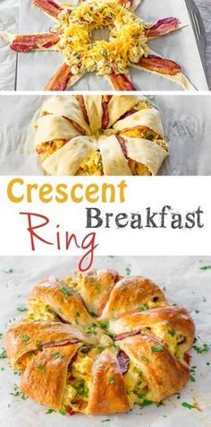 #27. Crescent Breakfast Ring -- 30 Super Fun Breakfast Ideas Worth Waking Up For Crescent Breakfast Ring, Breakfast Crescent, Fun Breakfast Ideas, Breakfast Ring, Crescent Breakfast, Jul Mad, Fun Breakfast, Crescent Ring, Bacon Breakfast