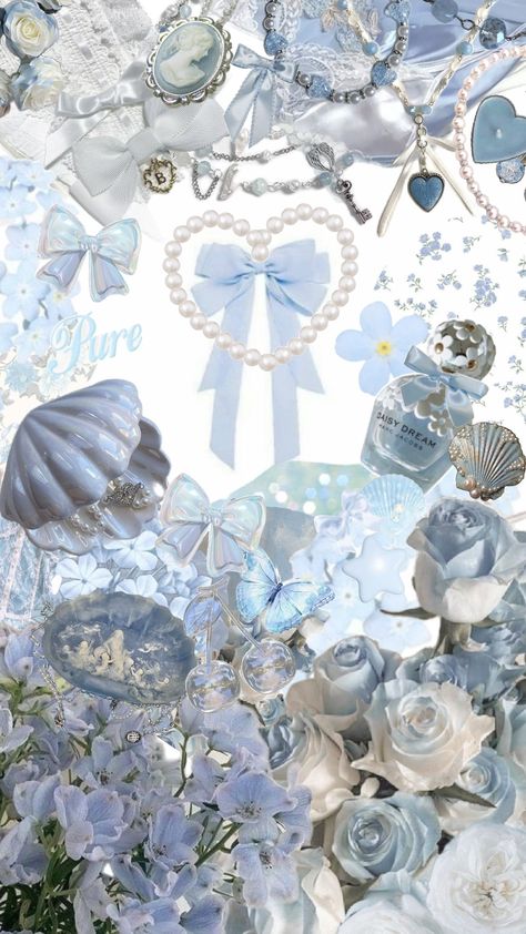 #blue #coquette #bluecoquette #bow #LanaDelRey Blue Coquette, Hello Kitty Bedroom, Baby Blue Wallpaper, Cute Blue Wallpaper, Bow Wallpaper, Light Blue Aesthetic, Blue Wallpaper Iphone, Photographie Portrait Inspiration, Pretty Phone Wallpaper