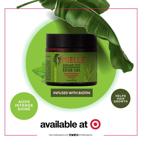 Get your edges together with #Mielle Rosemary Mint Strengthening Edge Gel! Shape and smooth your edges just like you like while strengthening them! This product is great for ANY porosity hair, so be sure to stock up today! You can find this product at your local @Target store!⁠ �⁠ Comment a heart down below to let us know how much you love this edge gel!⁠ ⁠ #healthyhairjourney #mielleorganics #naturalhair #explorerpage #miellemavens #miellemaven Mielle Rosemary Mint, Organic Hair Care Products, Edge Gel, Target Store, Mielle Organics, Help Hair Growth, Organic Hair Care, Hair Porosity, Healthy Hair Journey