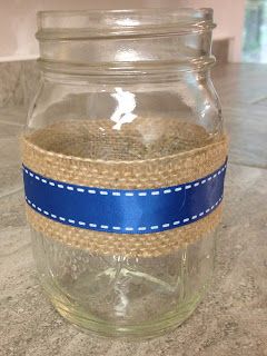 Ribbon On Mason Jars, Mason Jar Ribbon Ideas, Mason Har, Burlap Mason Jars, Diy Burlap, Bows Diy Ribbon, Bows Diy, Eagle Scout, Burlap Bows