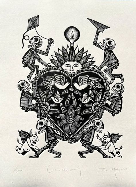 Mexican Artwork, Mexican Art Tattoos, Latino Art, Meaningful Artwork, Mexican Culture Art, Animals And Birds, Aztec Art, Pop Style, Bird Artwork