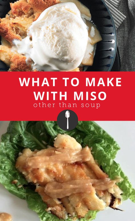 How to cook with miso, since miso soup isn't the only thing you can make. White Miso Paste Uses, Miso Paste Recipes, Italian Noodles, Red Miso, Miso Paste, White Miso, Soup Mixes, Miso Soup, Vegetarian Meals