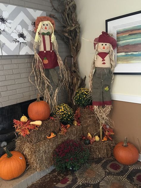 At our Leasing Office Office Fall Decorations, Apartment Gifts, Fall Canvas Painting, Apartment Gift, Leasing Office, Fall Canvas, Fall Decorations, Fall Wreath, Ladder Decor