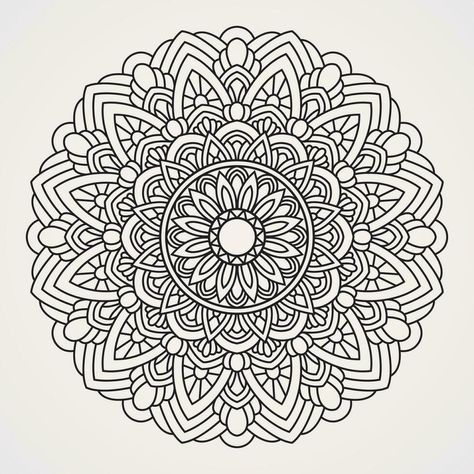 Ornamental sunflower mandalas Sunflower Mandala, Vector Art, Sunflower, Vector Free, Royalty Free, Clip Art, Art