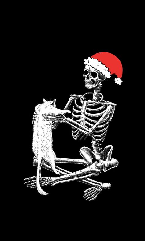 Scary Christmas, Christmas Skeleton, Goth Christmas, Spooky Christmas, Gothic Christmas, Creepy Christmas, Dark Christmas, Christmas Phone Wallpaper, Christmas Wallpapers