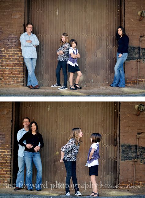 family photography family pose outdoor family portrait downtown family Urban Family Pictures, Pictorial Ideas, Family Posing Guide, Urban Shoot, Pic Tips, Outdoor Family Portraits, Fam Pics, Holiday Pics, Beautiful Lifestyle