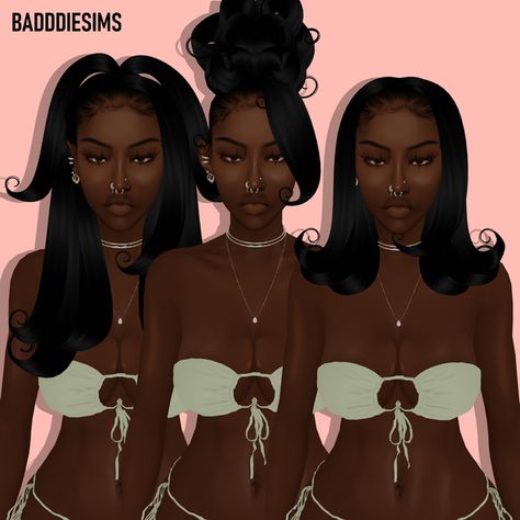 Sims 4 Mods Free Hair, Sims 4 Head Preset Cc, Sims 4 Cc Edges, Black Sims Cc, Realistic Sims 4 Cc, Afro Hair Sims 4 Cc, Sims 4 Afro Hair, Black Sims, Female Sims