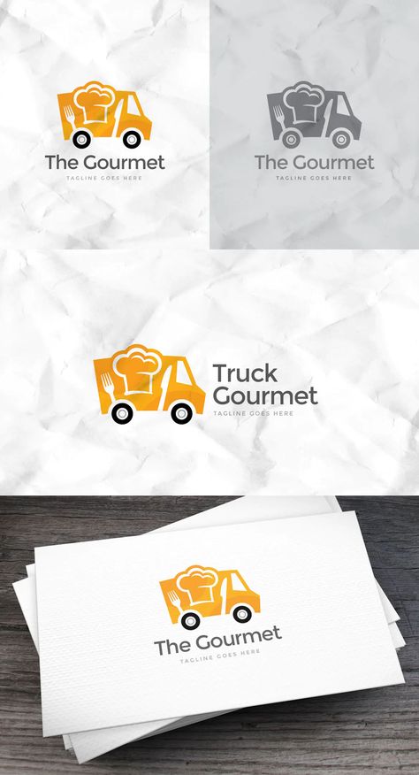 Logo Design Inspiration Restaurant, Food Truck Design Logo, Food Truck Logo, Nomad Design, Truck Logo, Car Food, Food Logo Design, Stylish Logo, Food Truck Design