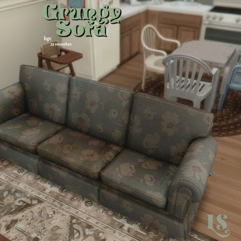 ๋࣭⭑Grungy Sofa ๋࣭⭑ | Lustrousims Sims 4 Cc Furniture Living Rooms, Over The Couch, Sims 4 Clutter, Rainbow Pillow, Sims 4 Cc Furniture, Sims 4 Build, Sims 4 Game, Sims 4 Houses, Sims 4 Cc Finds