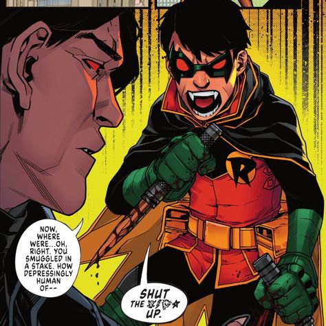 Dc Vs Vampires, Damien Wayne, Super Sons, Robin Dc, Dc Art, Dc Icons, Batman Funny, Dc Comics Artwork, Damian Wayne